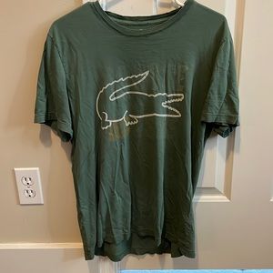 Lacoste Tee Vintage Green Size 4 US M